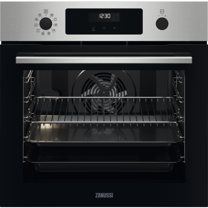 Horno Inox antihuellas de 72 litros con limpieza pirolítica Clase A+