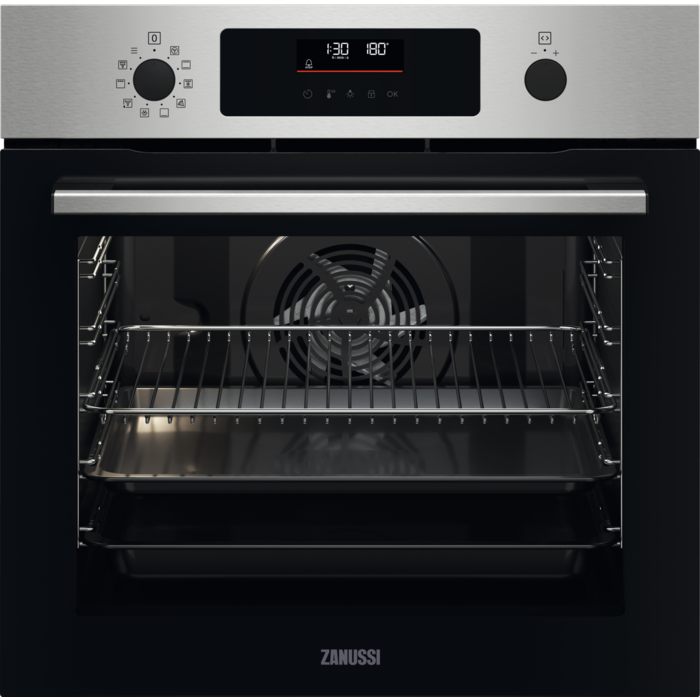 Horno Inox antihuellas de 72 litros con limpieza pirolítica Clase A+